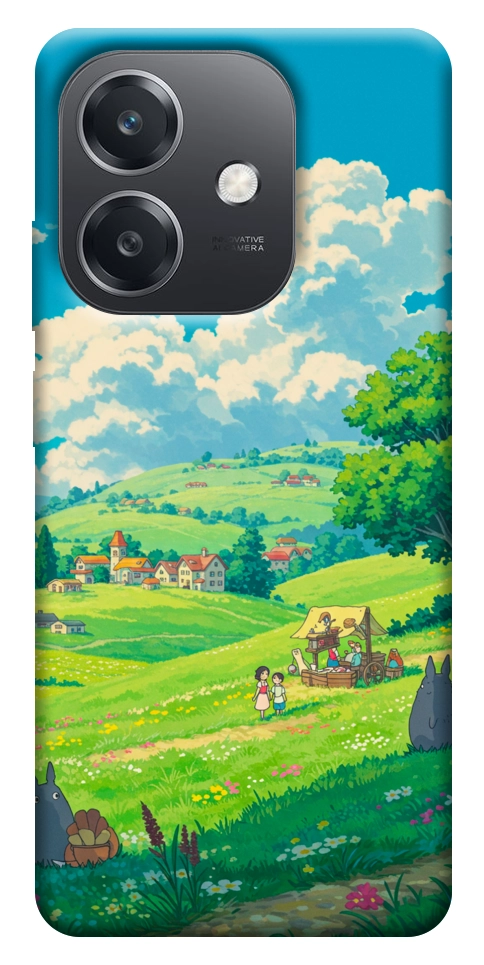 Чехол Miyazaki landscape для Oppo A40m