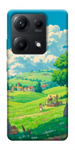 Чехол Miyazaki landscape для Xiaomi Redmi Note 14S