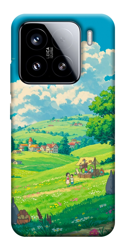 Чехол Miyazaki landscape для Xiaomi 15