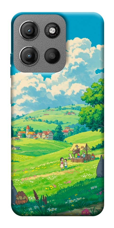 Чохол Miyazaki landscape для Motorola Moto G15 4G