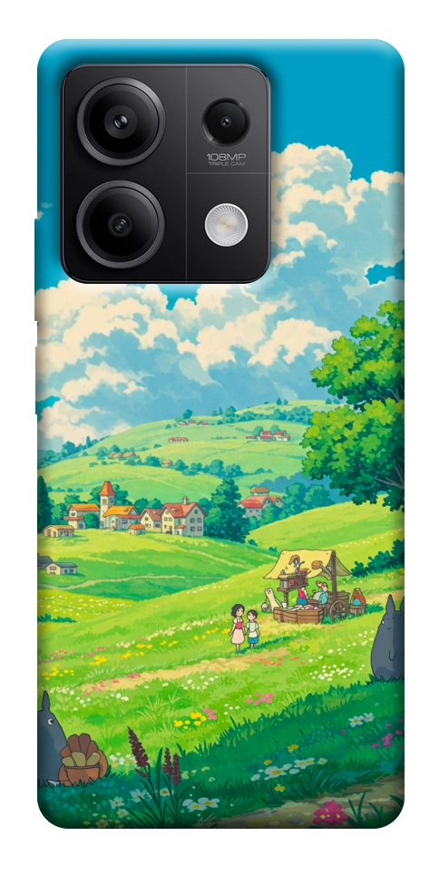 Чехол Miyazaki landscape для Xiaomi Redmi Note 13 5G