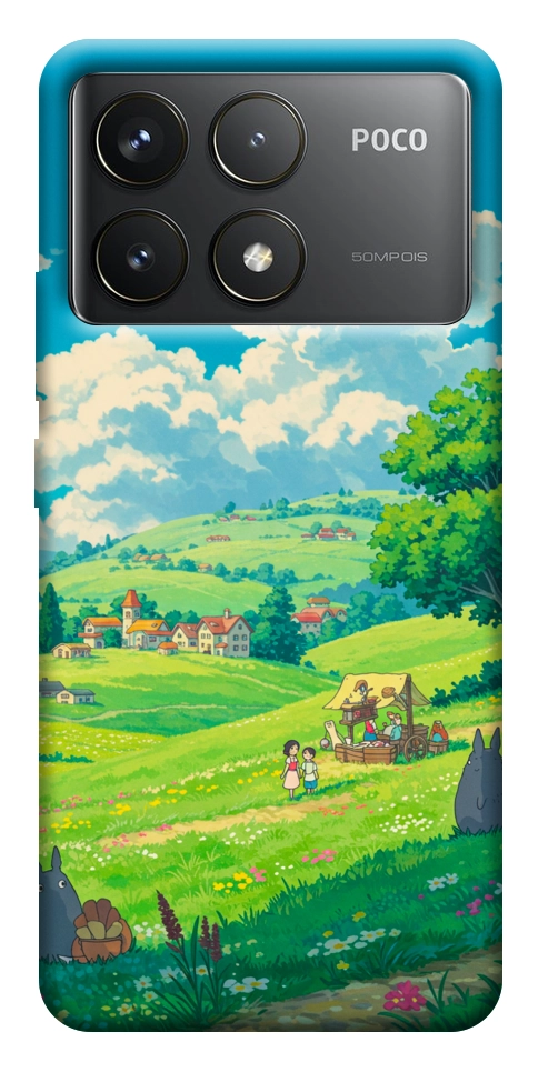 Чохол Miyazaki landscape для Xiaomi Poco F6 Pro