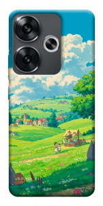 Чехол Miyazaki landscape для Xiaomi Poco F6