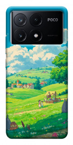 Чохол Miyazaki landscape для Xiaomi Poco X6 Pro