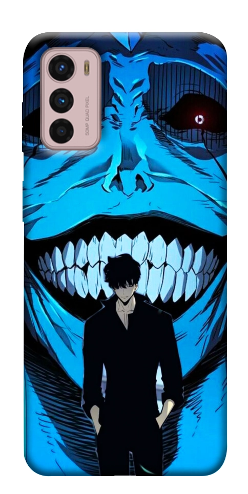 Чехол Solo leveling blue vibe для Motorola Moto G42