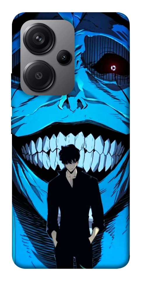 Чехол Solo leveling blue vibe для Xiaomi Redmi Note 13 Pro+