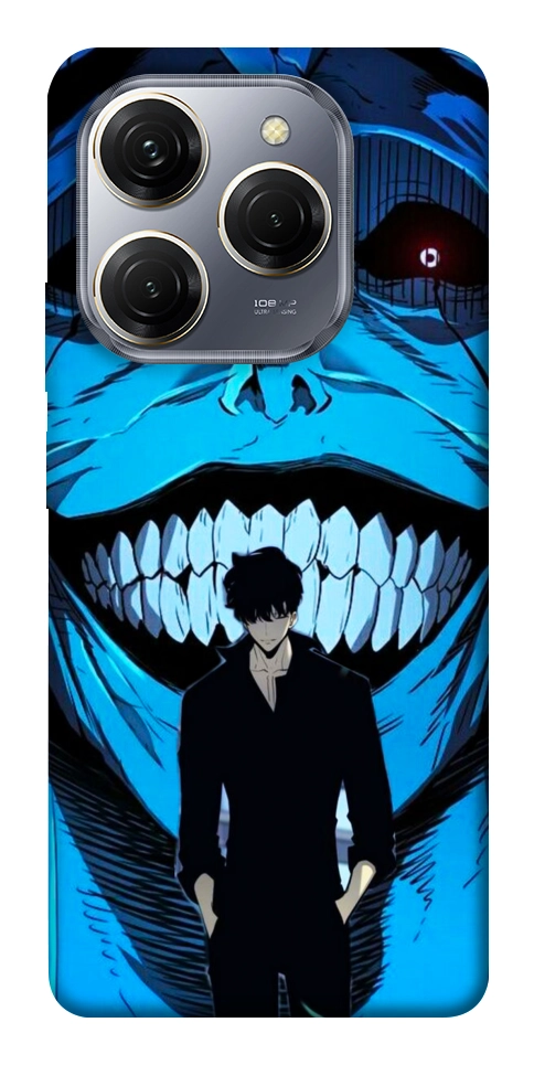Чохол Solo leveling blue vibe для TECNO Spark 20 Pro
