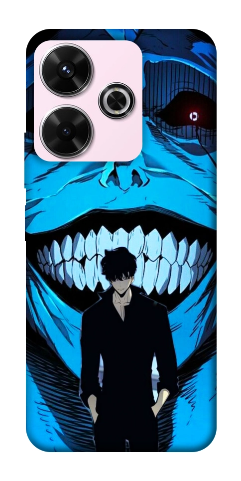 Чехол Solo leveling blue vibe для Xiaomi Redmi 13 4G