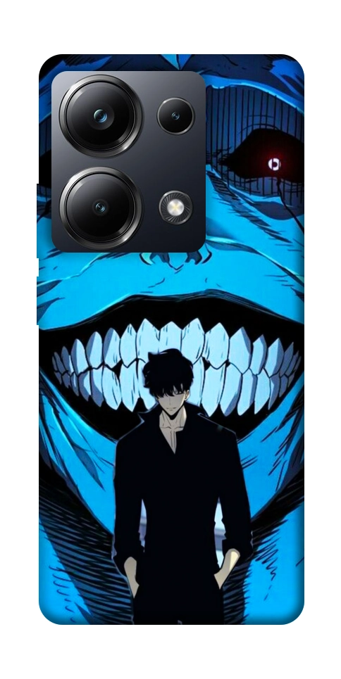 Чехол Solo leveling blue vibe для Xiaomi Poco M6 Pro 4G