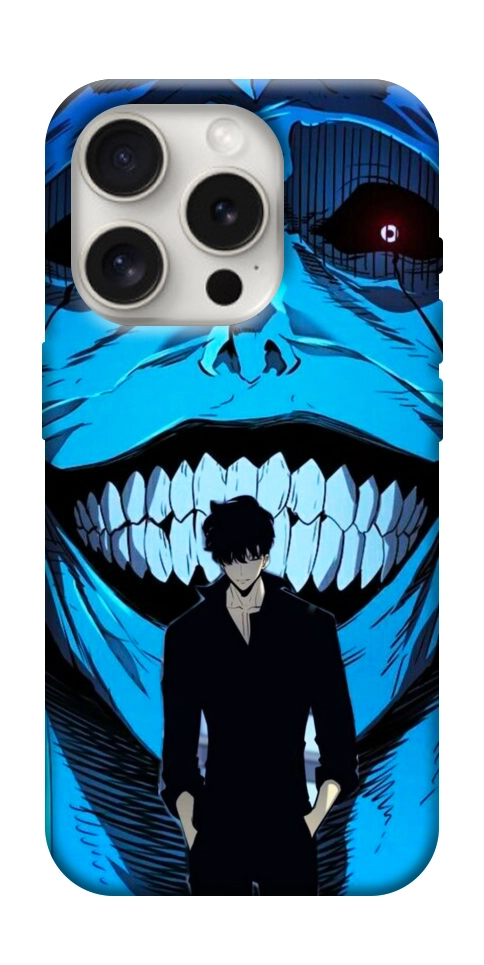 Чехол Solo leveling blue vibe для iPhone 16 Pro Max