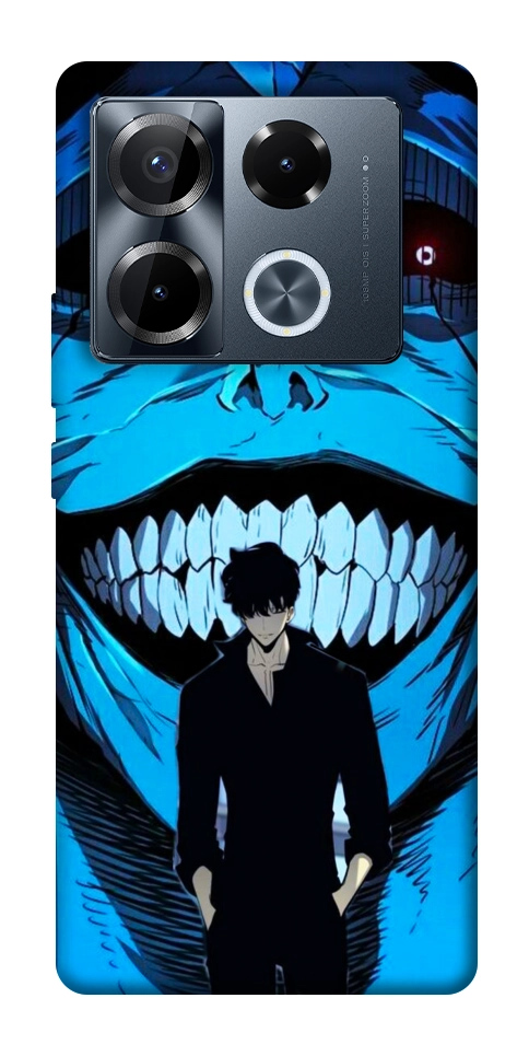 Чехол Solo leveling blue vibe для Infinix Note 40 Pro 4G