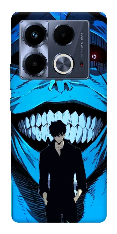 Чехол Solo leveling blue vibe для Infinix Note 40 4G