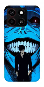 Чехол Solo leveling blue vibe для ZTE Blade A35 4G
