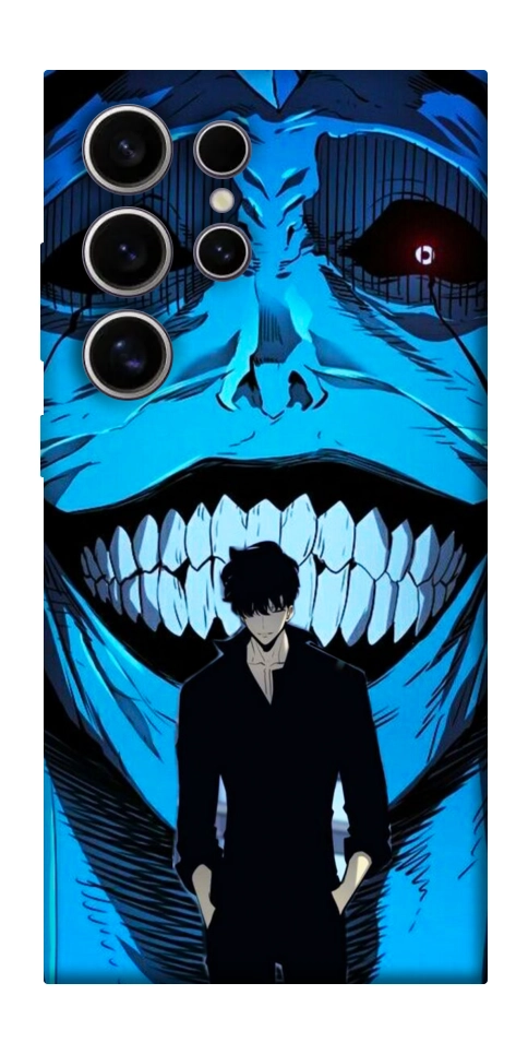 Чехол Solo leveling blue vibe для Galaxy S25 Ultra