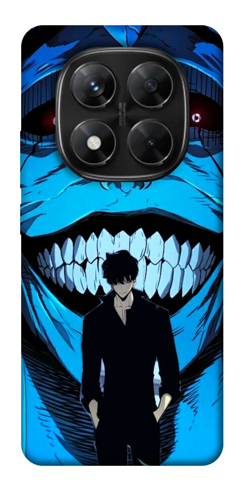 Чехол Solo leveling blue vibe для Xiaomi Redmi Note 14 Pro 5G