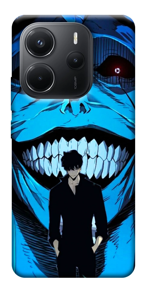 Чохол Solo leveling blue vibe для Xiaomi Redmi Note 14 4G (Int. version)