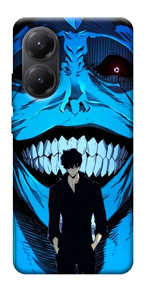 Чехол Solo leveling blue vibe для Xiaomi Poco X7 Pro