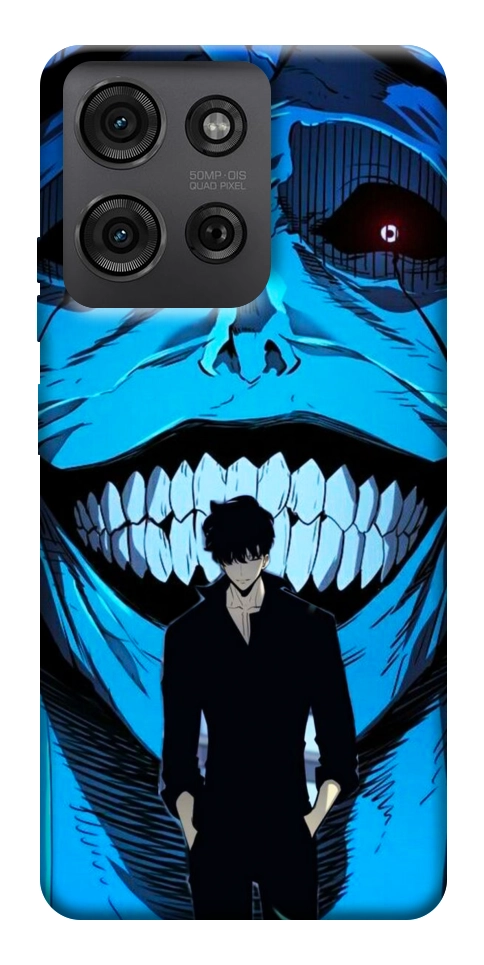 Чохол Solo leveling blue vibe для Motorola Moto G75 5G