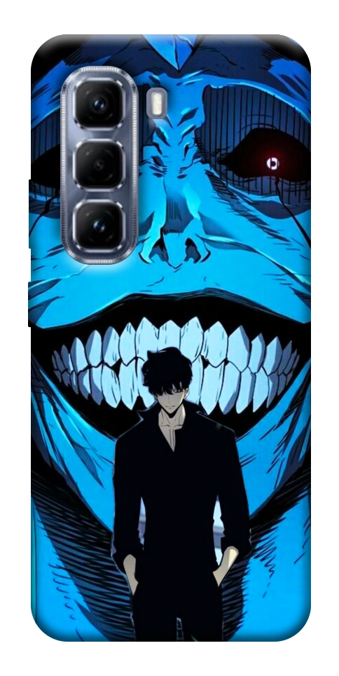 Чехол Solo leveling blue vibe для Infinix Hot 50 Pro
