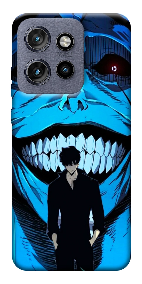 Чохол Solo leveling blue vibe для Motorola Edge 50 Neo