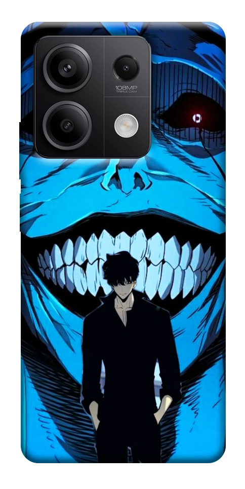 Чехол Solo leveling blue vibe для Xiaomi Redmi Note 13 5G