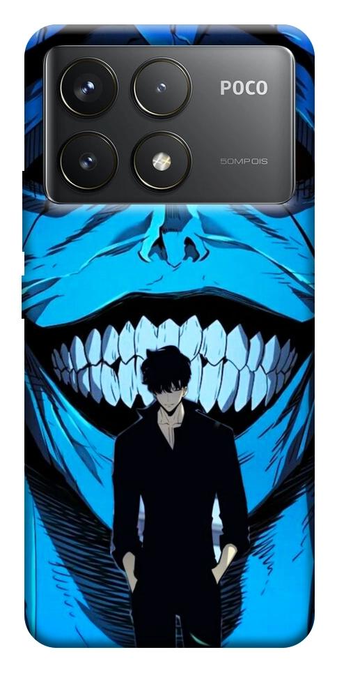 Чехол Solo leveling blue vibe для Xiaomi Poco F6 Pro