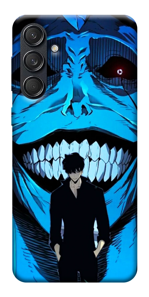 Чехол Solo leveling blue vibe для Galaxy M55