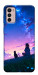Чехол Space girl and cat для Motorola Moto G42