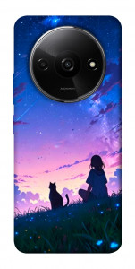 Чехол Space girl and cat для Xiaomi Redmi A3