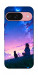 Чехол Space girl and cat для Google Pixel 9