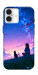 Чохол Space girl and cat для iPhone 16