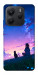 Чехол Space girl and cat для Xiaomi Redmi Note 14 5G