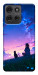 Чехол Space girl and cat для Motorola Moto G75 5G