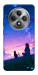 Чехол Space girl and cat для Oppo Reno 12 F 4G
