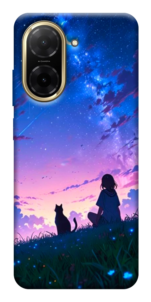 Чехол Space girl and cat для Xiaomi Redmi A5