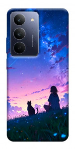 Чехол Space girl and cat для Realme C75x