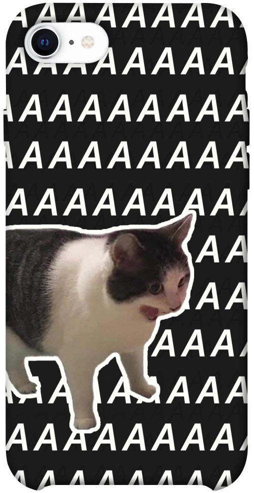 Чохол Сat screaming для iPhone SE (2020)