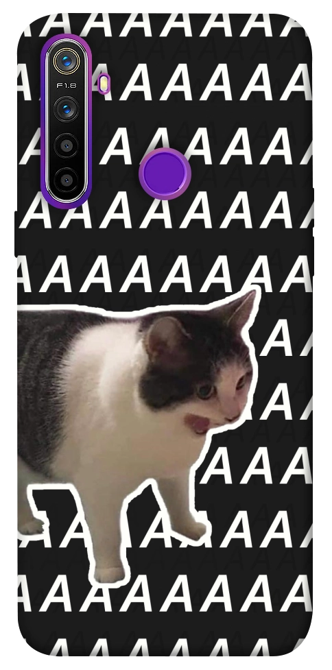 Чохол Сat screaming для Realme 5
