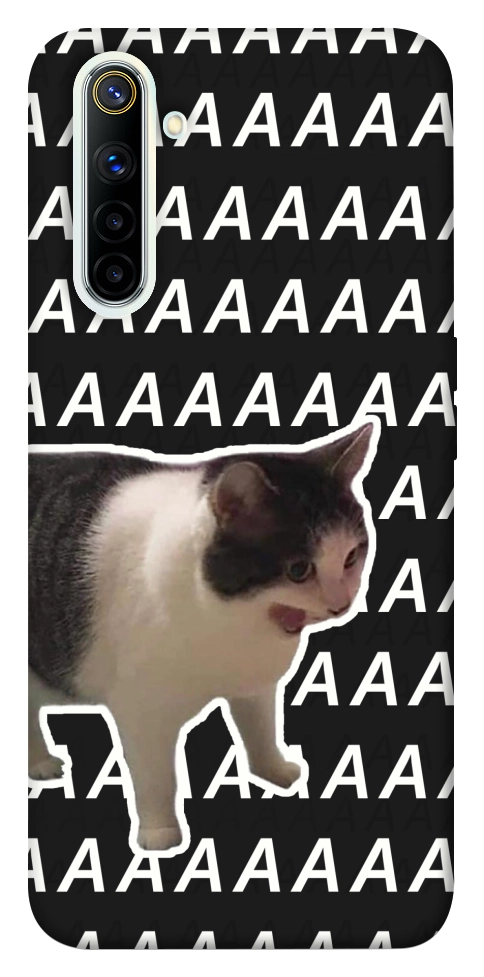 Чохол Сat screaming для Realme 6