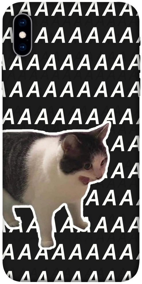 Чохол Сat screaming для iPhone XS
