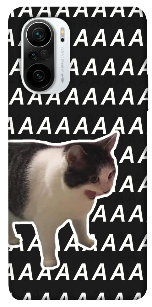 Чехол Сat screaming для Xiaomi Poco F3