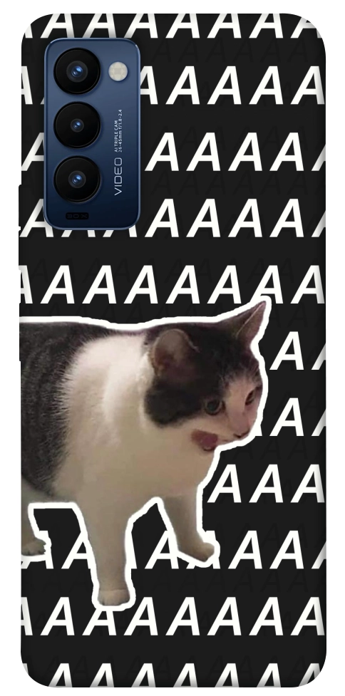 Чохол Сat screaming для TECNO Camon 18