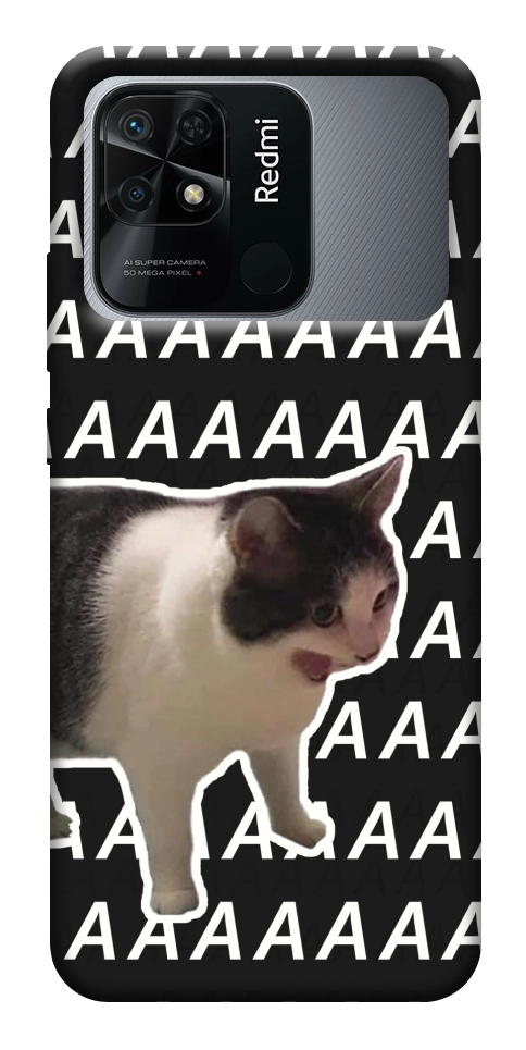 Чохол Сat screaming для Xiaomi Redmi 10C