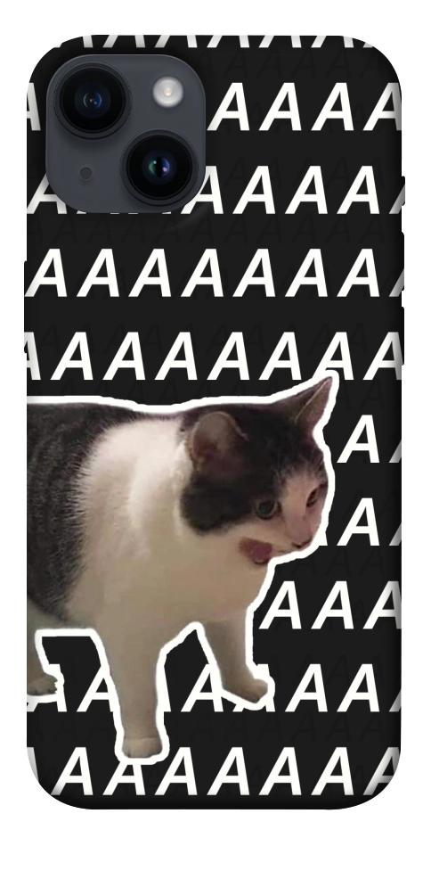 Чохол Сat screaming для iPhone 14