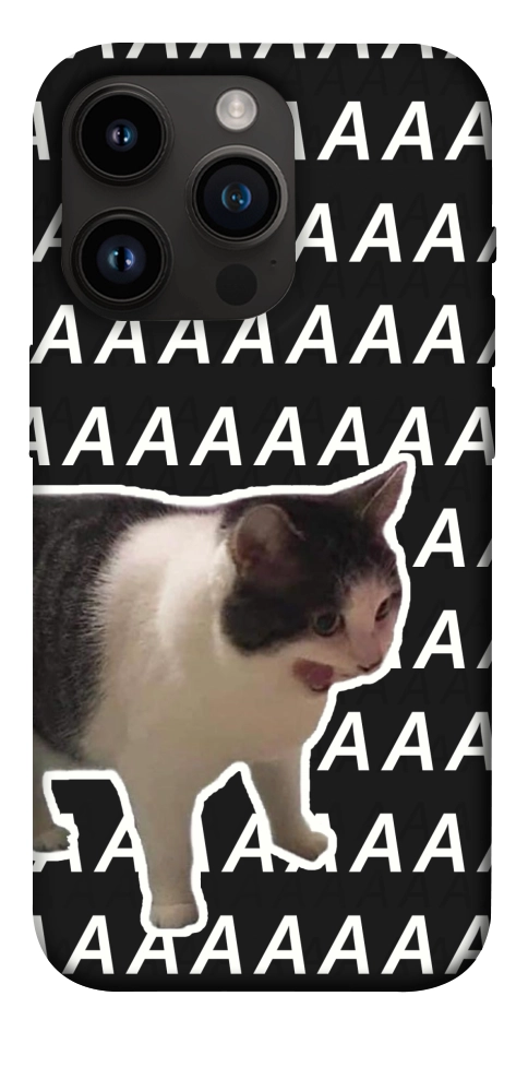 Чехол Сat screaming для iPhone 14 Pro