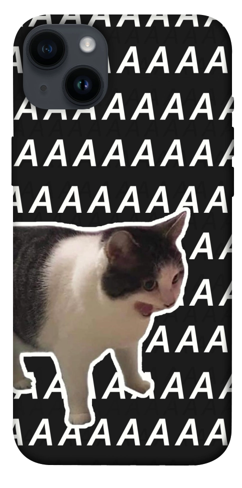 Чохол Сat screaming для iPhone 14 Plus