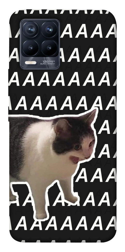 Чехол Сat screaming для Realme 8