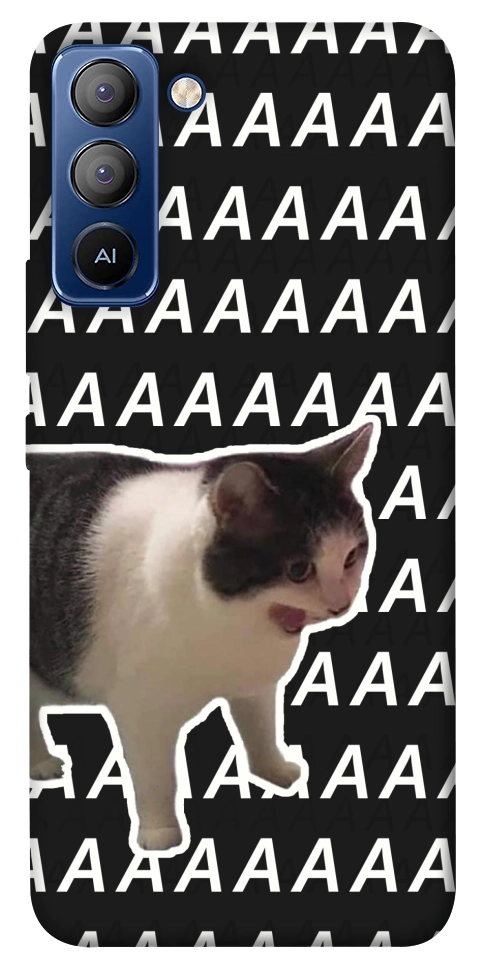 Чохол Сat screaming для TECNO Pop 5 Pro