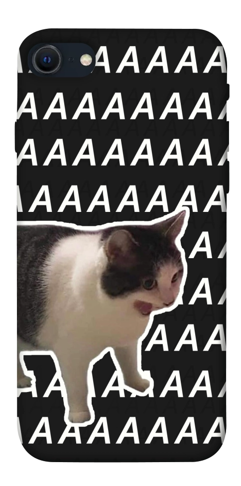 Чехол Сat screaming для iPhone SE (2022)
