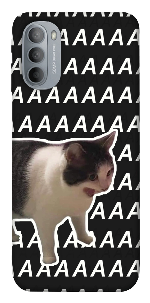 Чохол Сat screaming для Motorola Moto G31